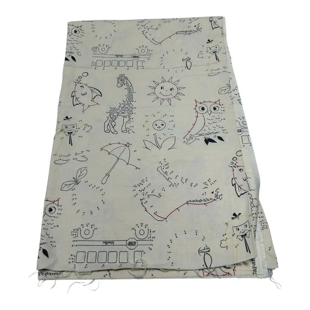 “School Days” By American Jane Patterns Cotton Fabric Dot-to-Dot Japan Moda